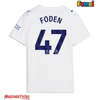 Manchester City Phil Foden #47 Tricou Fotbal Replică 2026-27 Femei Treilea